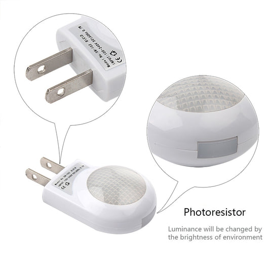 Mini LED Snail Night Light Auto Night Lamp Built-in Light Sensor Control Light Wall Lamp For Baby Kids Bedroom EU US Plug