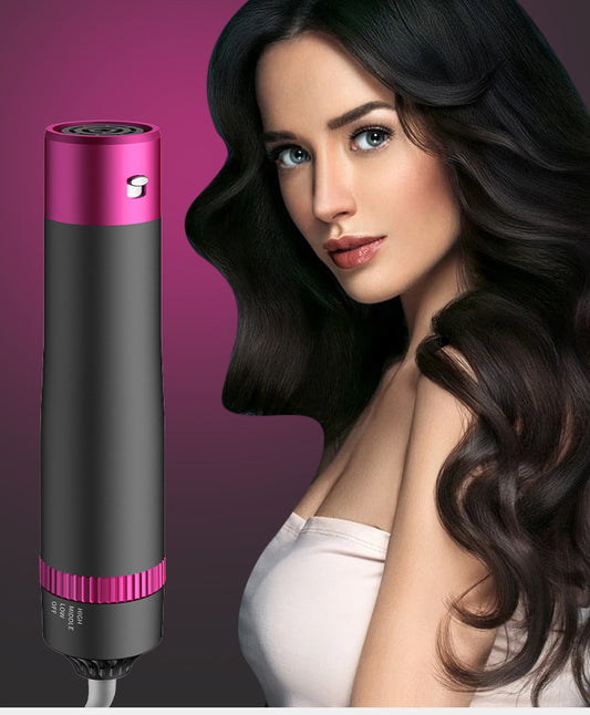 5-in-1 Hot Air Comb Curler Hair Dryer With 3 Speed Adjustment Styling Comb US Standard