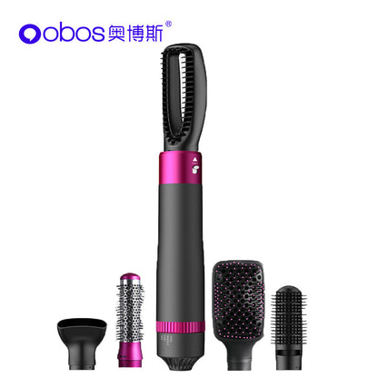 5-in-1 Hot Air Comb Curler Hair Dryer With 3 Speed Adjustment Styling Comb US Standard