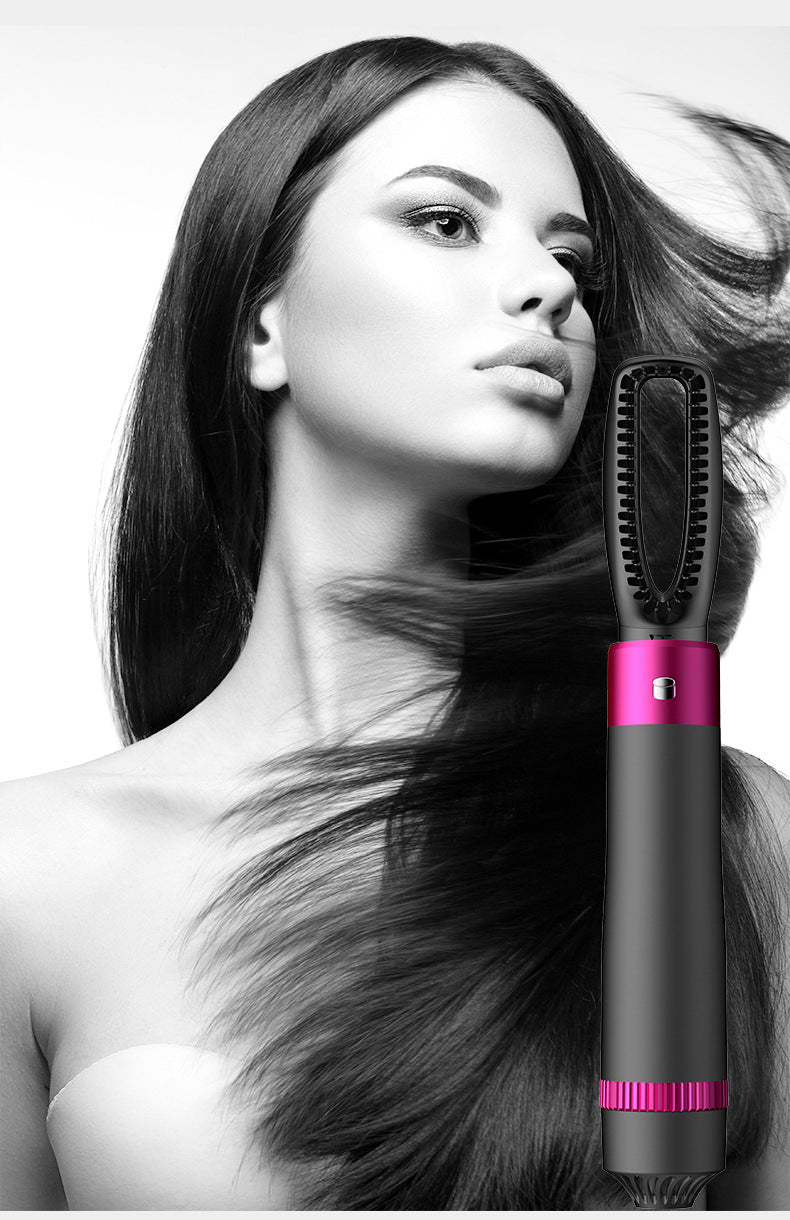 5-in-1 Hot Air Comb Curler Hair Dryer With 3 Speed Adjustment Styling Comb US Standard